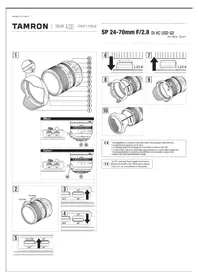 Notice TAMRON SP 24-70MM F/2.8 DI VC USD G2 Objectif