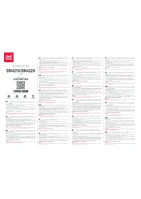 Notice ONE FOR ALL DM 4210 Support écran plat