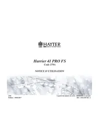 Notice Hayter HARRIER 41 PRO AD FS Tondeuse à gazon