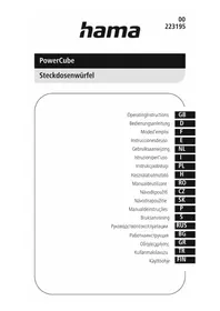 Notice HAMA POWERCUBE 00223195 Multiprise