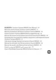 Notice Xiaomi BW500 Caméra de surveillance