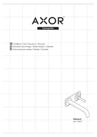 Notice Axor CITTERIO E 36114001 Robinet