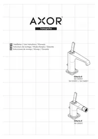 Notice Axor CITTERIO E 36104001 Robinet