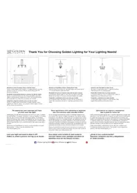 Notice Golden Lighting ORWELL 3306-BA3 Éclairage