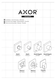 Notice Axor CITTERIO E 36771001 Contrôleur