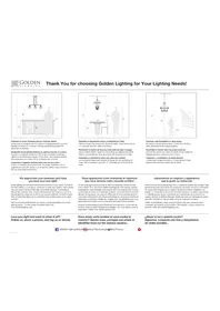 Notice Golden Lighting MARCO 6068-1W GMT Éclairage