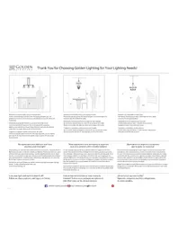 Notice Golden Lighting ALCOTT 0890-6 ABI Éclairage