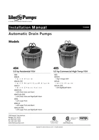 Notice Liberty Pumps 405HV Pompe