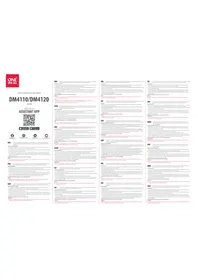 Notice ONE FOR ALL DM 4110 Support écran plat