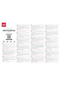 Notice ONE FOR ALL DM 4120 Support écran plat