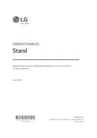 Notice LG AM-ST23BF Meuble TV