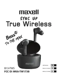 Notice MAXELL SYNC UP Bouchon d'oreille