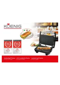 Notice KOENIG B02301 Plaque de grill