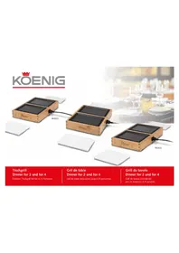 Notice KOENIG B02323 Plaque de grill