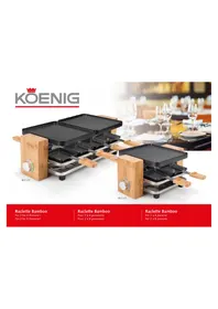 Notice KOENIG B02169 Plaque de grill
