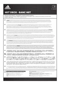 Notice ADIDAS HIIT DECK Équipement de fitness