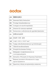 Notice GODOX AD200PRO II Flash