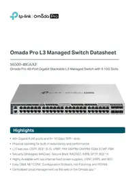 Notice TP-LINK S6500-48G6XF Commutateur