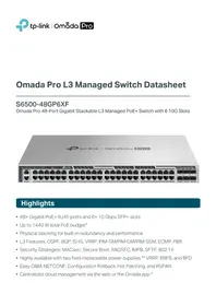 Notice TP-LINK S6500-48GP6XF Commutateur