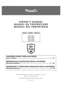 Notice DANBY WUF140W Réfrigérateur congélateur