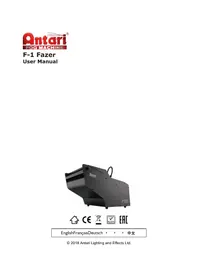 Notice Antari F-1 FAZER Machine à effet