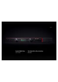 Notice FOCUSRITE SCARLETT 18I20 4TH GEN Equipement DJ