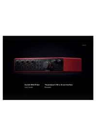 Notice FOCUSRITE SCARLETT 18I16 4TH GEN Equipement DJ