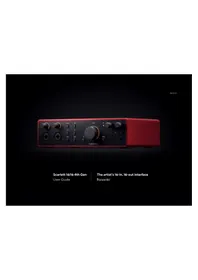 Notice FOCUSRITE SCARLETT 16I16 4TH GEN Equipement DJ