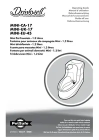 Notice PETSAFE DRINKWELL MINI-UK-17 Animaux domestiques
