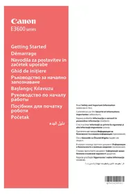 Ръководство CANON PIXMA E3640 принтер