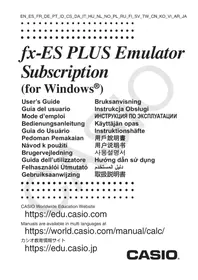 CASIO FX-ES Plus Emulator Subscription - Calculatrice