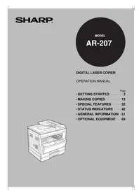 SHARP AR-207 - Copier