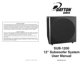 SUB-1200 Dayton Audio