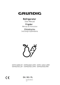Manual GRUNDIG GKPN66940LXRW Refrigerador