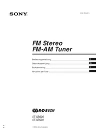 SONY ST-SB920QS - Sintonizzatore