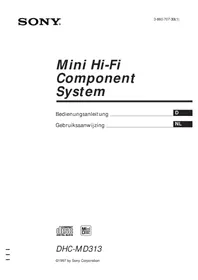 SONY DHC0-MD313 - Hi-Fi-System