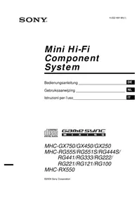 SONY MHC-RG444 - Sistema Hi-Fi