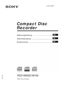 RCD-W500 SONY