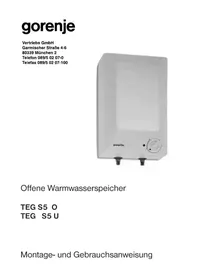 GORENJE TEG S5 U - Durchlauferhitzer und Warmwasserbereiter