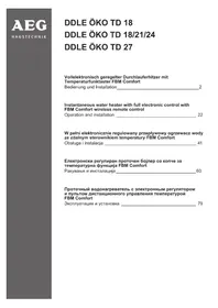 AEG DDLE OKO TD 21 - Heizung