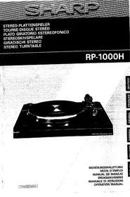 SHARP RP-1000H - Platine vinyle