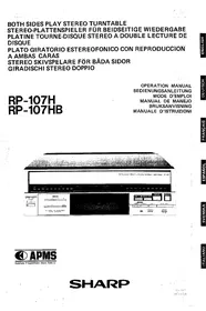 SHARP RP-107H - Platine vinyle