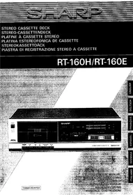 SHARP RT-160E - Lecteur cassette audio
