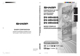 SHARP DV-HR400S/450S/480S - Lecteur DVD