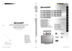SHARP LC-52LE822E - телевізор