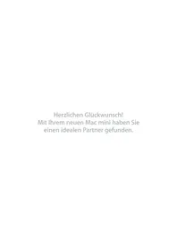 Bedienungsanleitung APPLE MAC MINI (2009) Desktop-Computer
