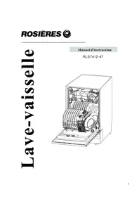Bedienungsanleitung ROSIERES RLS 7412 Geschirrspüler