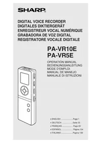 SHARP PA-VR5E - Diktiergerät