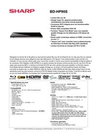 SHARP BD-HP90S - Lecteur Blu-ray