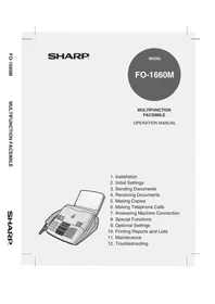 SHARP FO-1660M - Fax machine